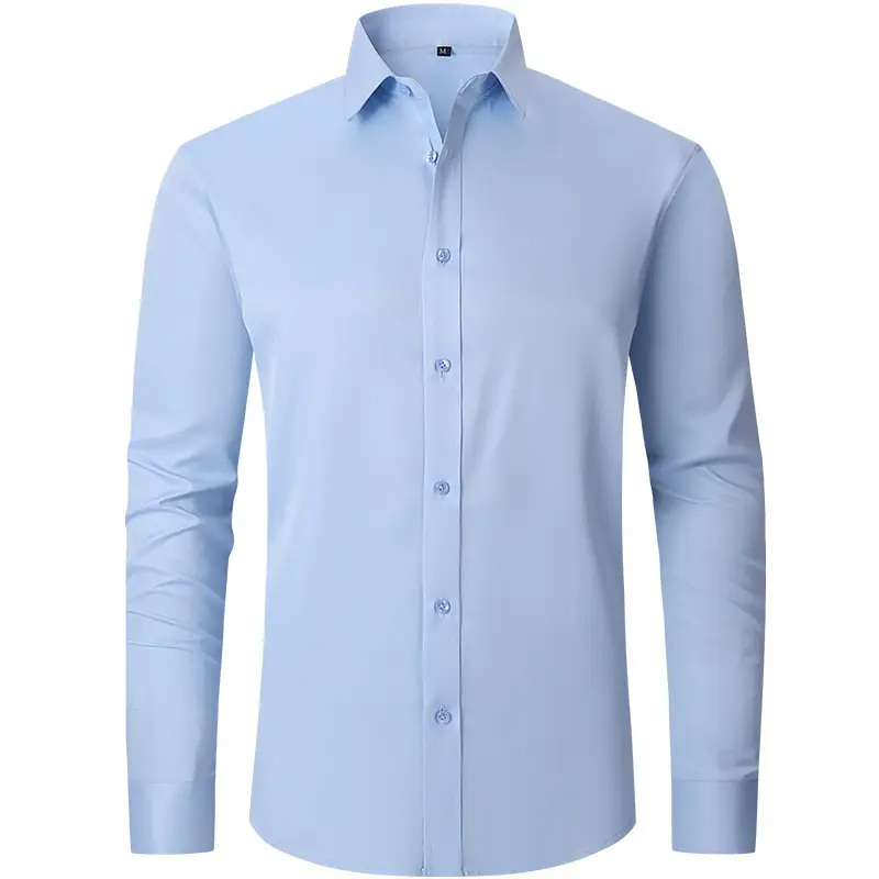 Men's Lavender Formal Shirt No Iron Anti Wrinkle Business — feature 7