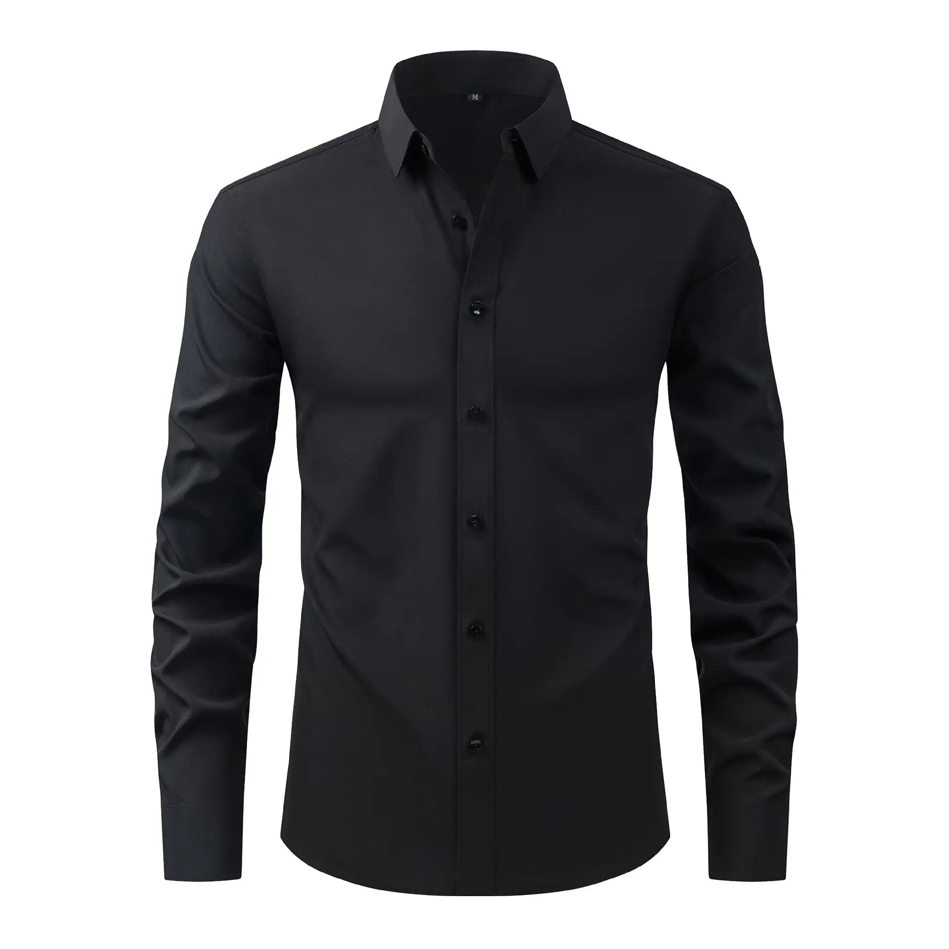Men's Lavender Formal Shirt No Iron Anti Wrinkle Business - Image 2