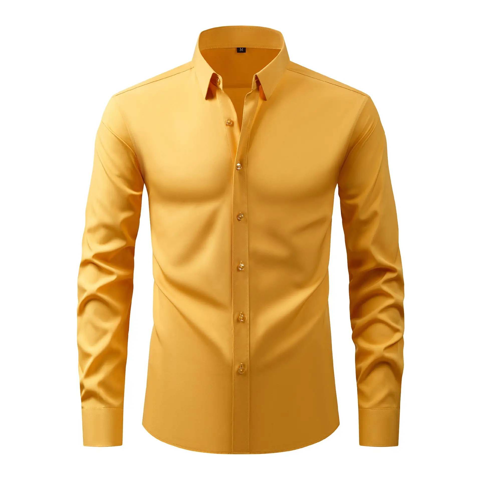 Men's Lavender Formal Shirt No Iron Anti Wrinkle Business - Image 6