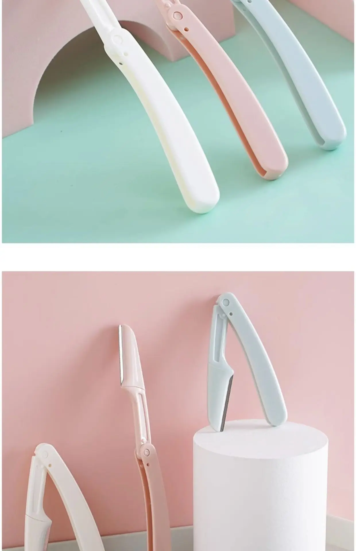 Pink Eyebrow Scraping Blade for Beginners — feature 13