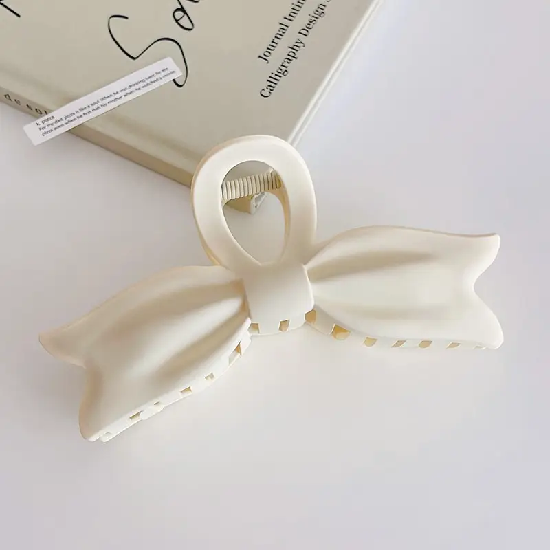 Brown Bow Clip Hairpin for Women Large Size - Image 6