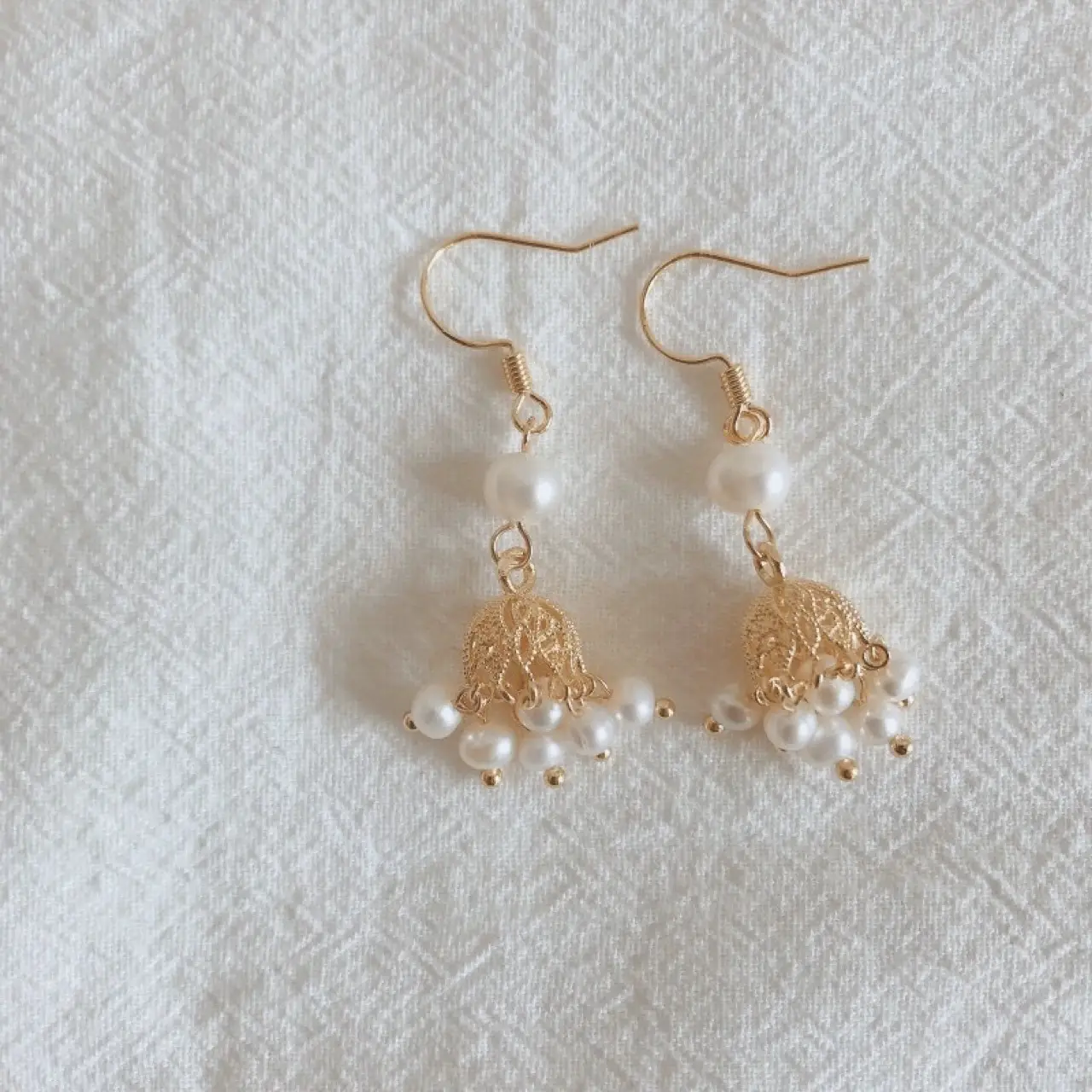 Vintage Pearl Earrings for Women Elegant Court Tassel Design - Image 4