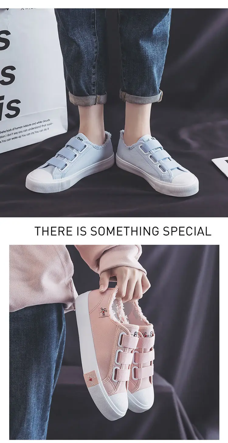 Women Pink Velvet Velcro Casual Sneakers 2024 — feature 12