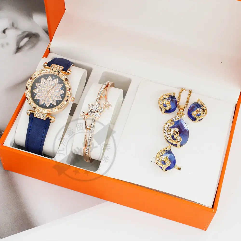Foreign Trade Watch Set for Women Gold Plated Crystal Jewelry - Image 5
