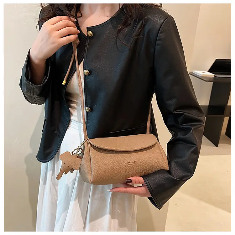 Women's Small Crossbody Bag Brown Leather 2025 — feature 19