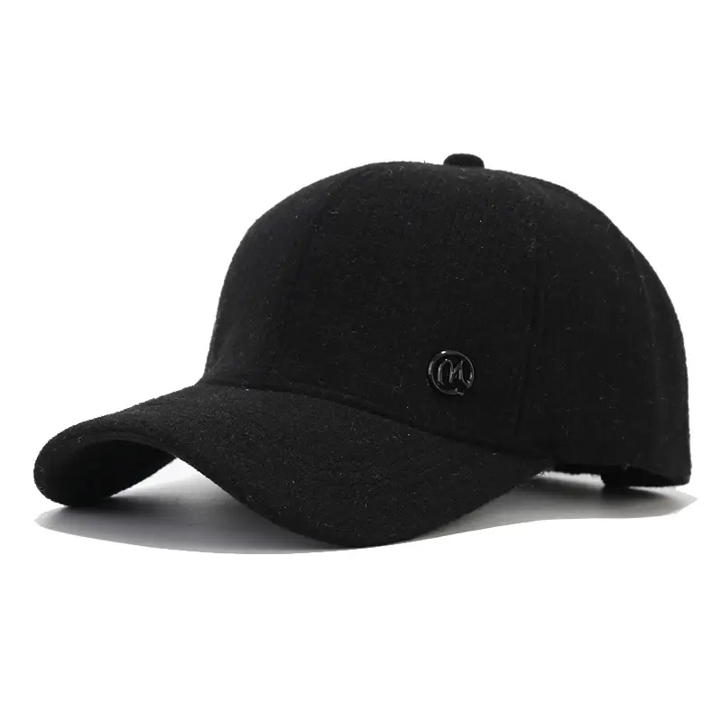 Beige K-Style Baseball Cap with Curved Brim - Image 3