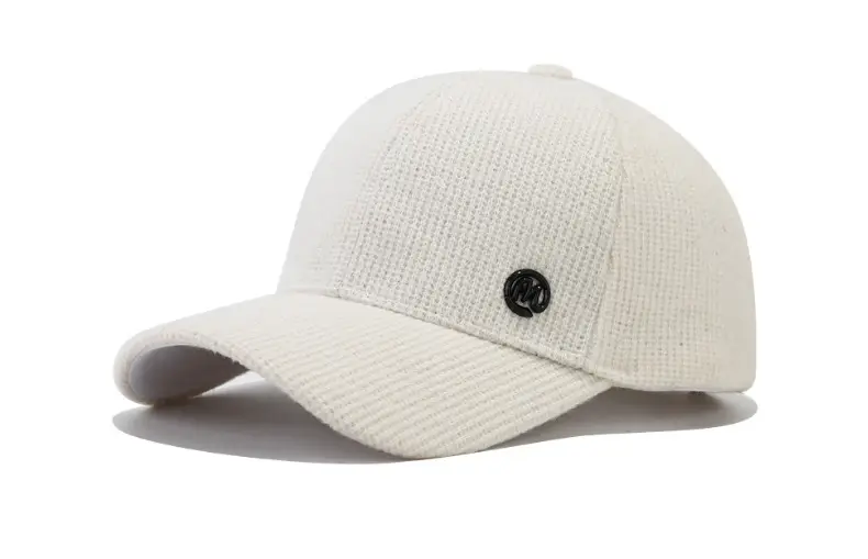 Beige K-Style Baseball Cap with Curved Brim — feature 7