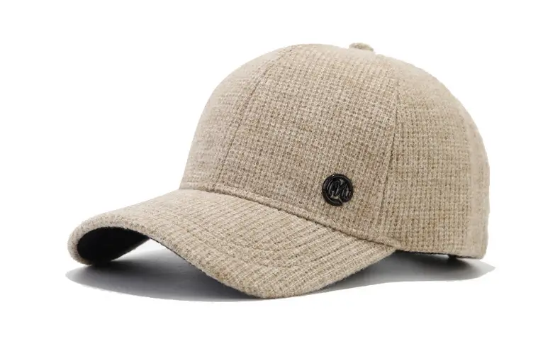 Beige K-Style Baseball Cap with Curved Brim — feature 9