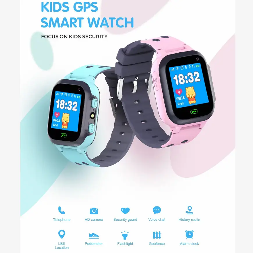 Pink Smart Watch with GPS & Bluetooth for Kids - Image 5