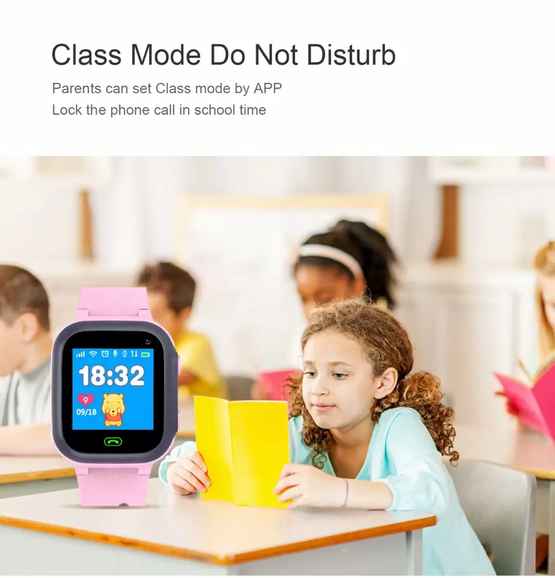 Pink Smart Watch with GPS & Bluetooth for Kids — feature 7