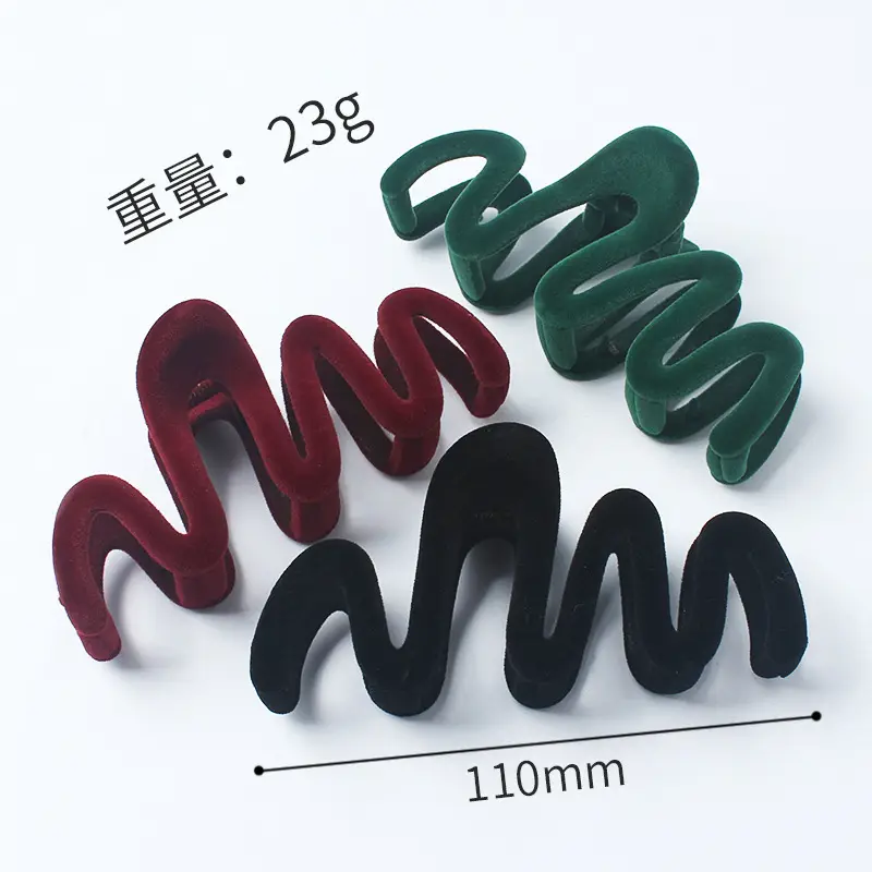 2023 White Deer Flocking Hair Clip Women High-Looking Large Clip