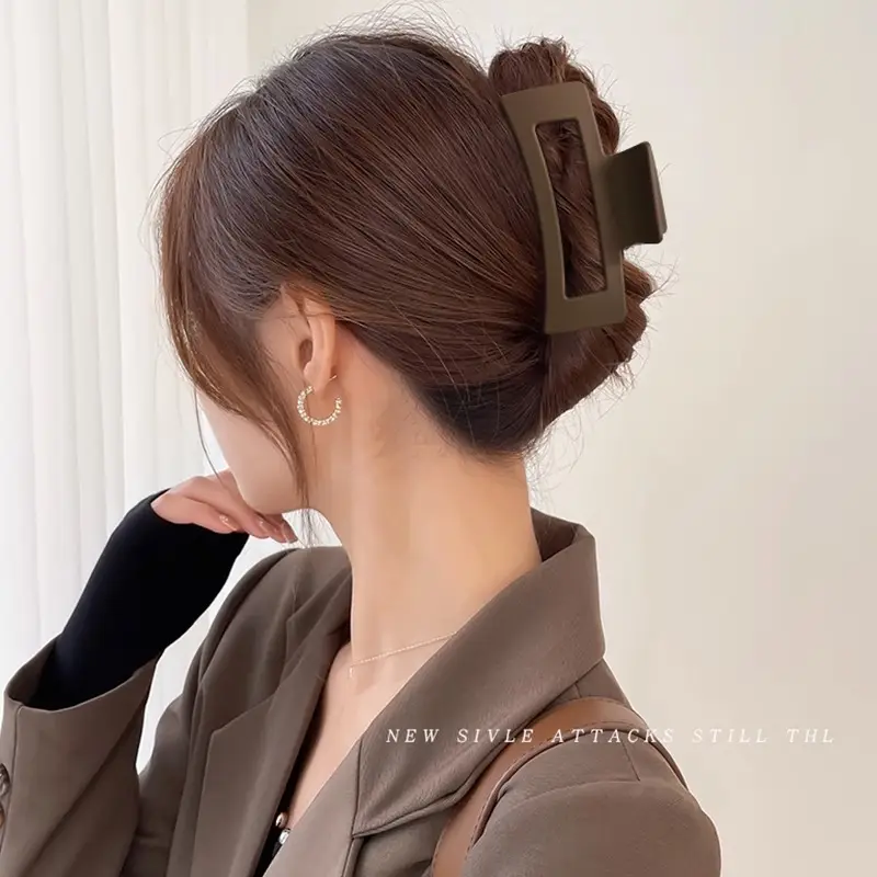 Women's Large Hair Clip Back Head High-Gold Clip - Image 7