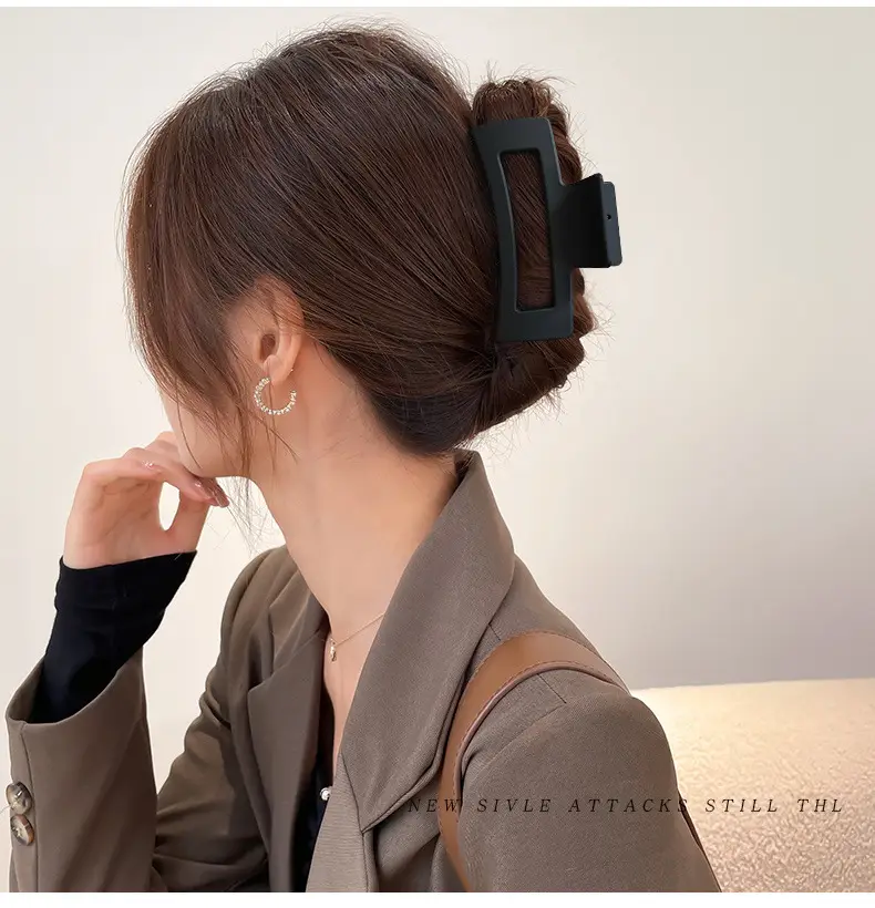Women's Large Hair Clip Back Head High-Gold Clip — feature 11