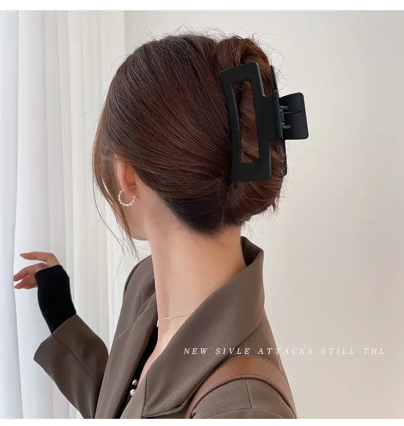 Women's Large Hair Clip Back Head High-Gold Clip — feature 12