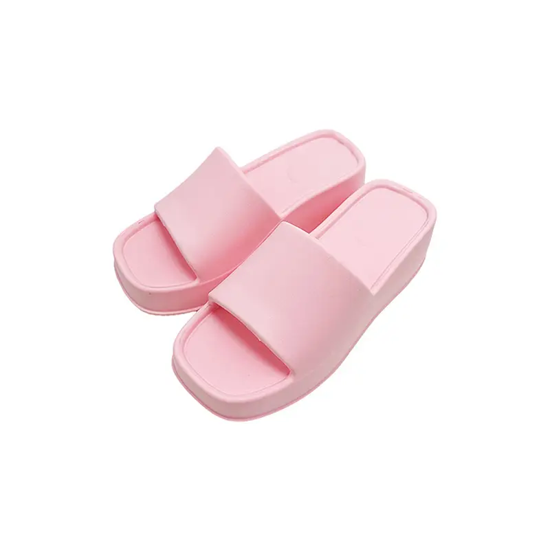 Women's Pink Wedge Flip Flops 2023 Summer