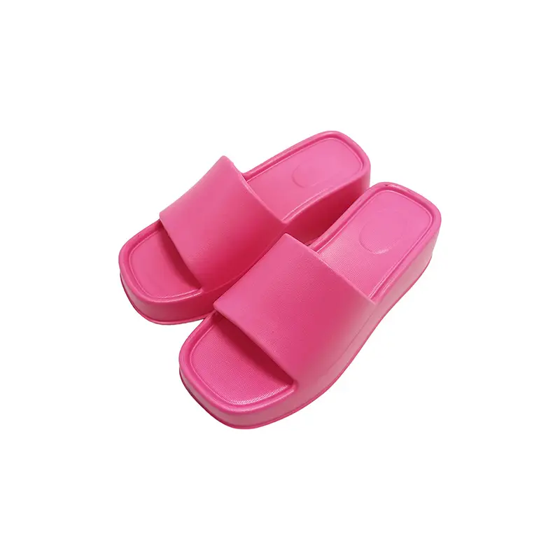 Women's Pink Wedge Flip Flops 2023 Summer