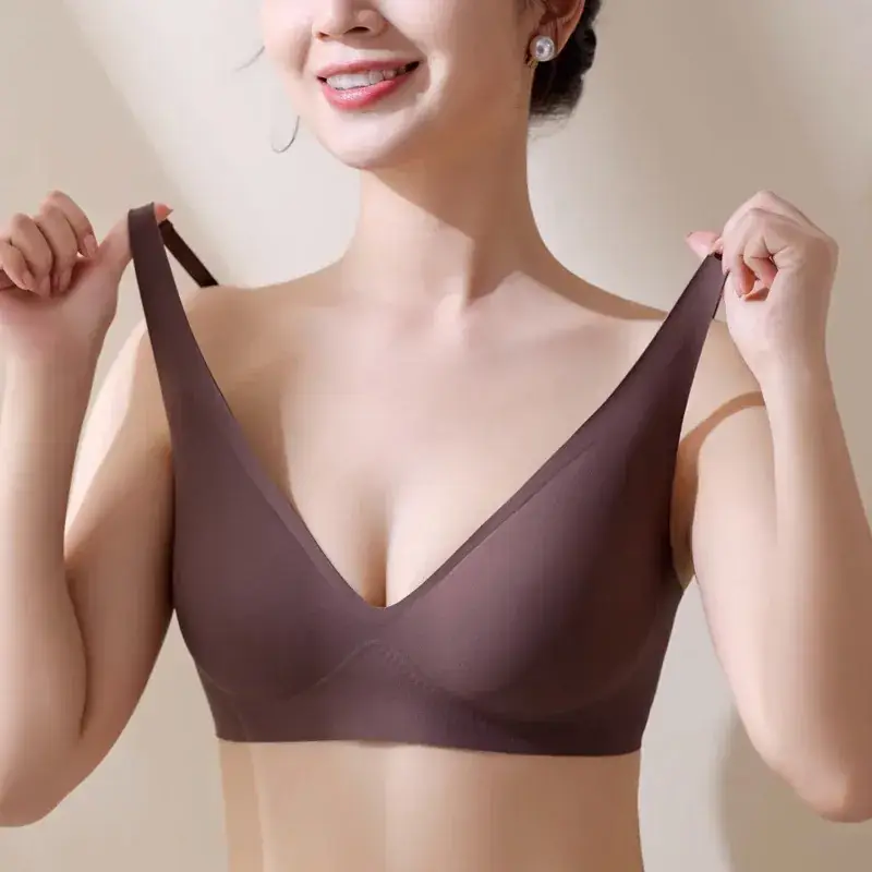 Women's V-Braceled Jelly Push Up Bra Small - Image 8