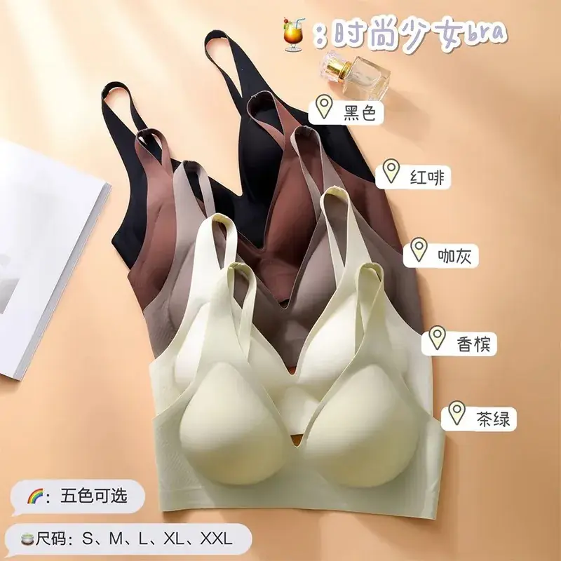 Women's V-Braceled Jelly Push Up Bra Small — feature 9