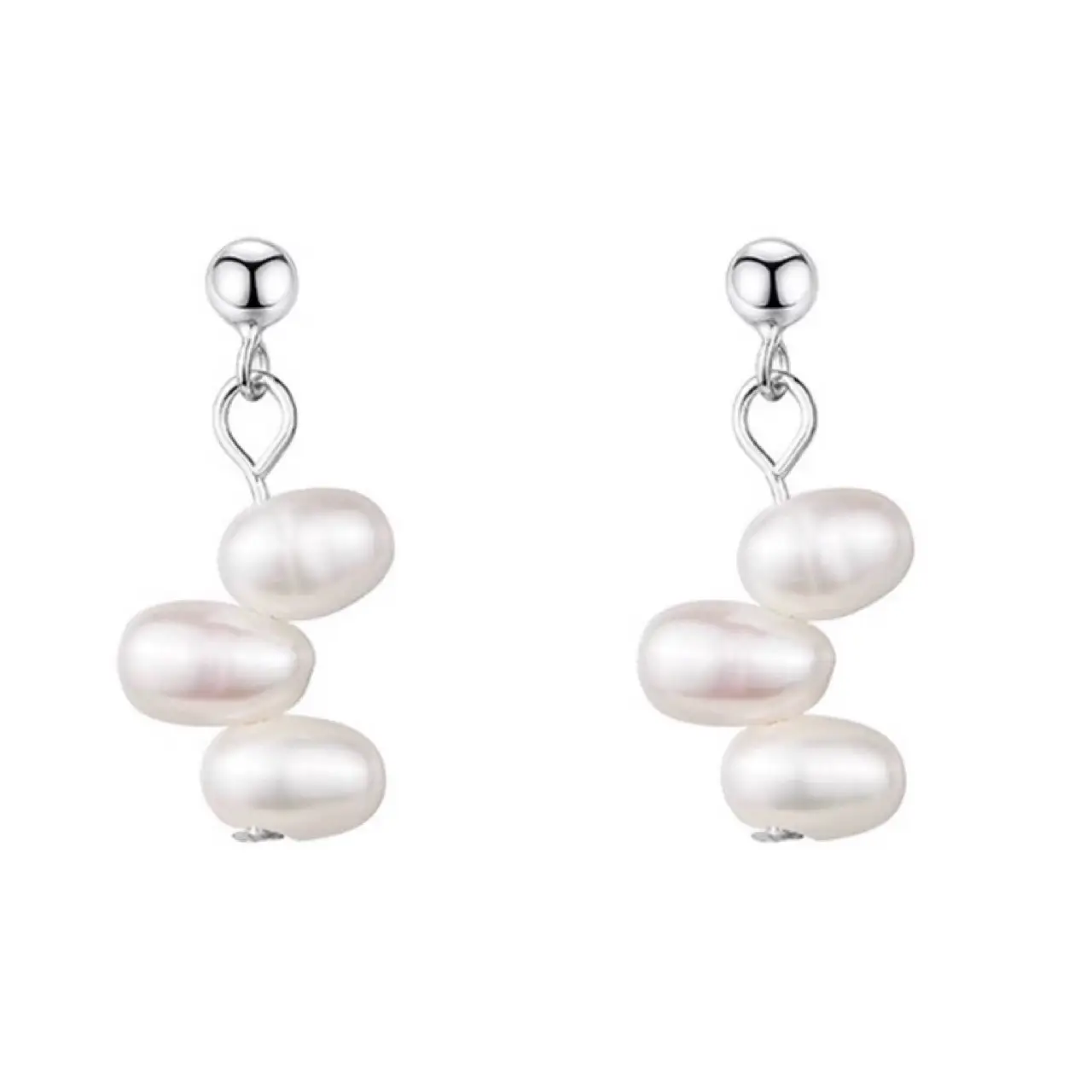 S925 Silver Pearl Drop Earrings for Women - Image 5