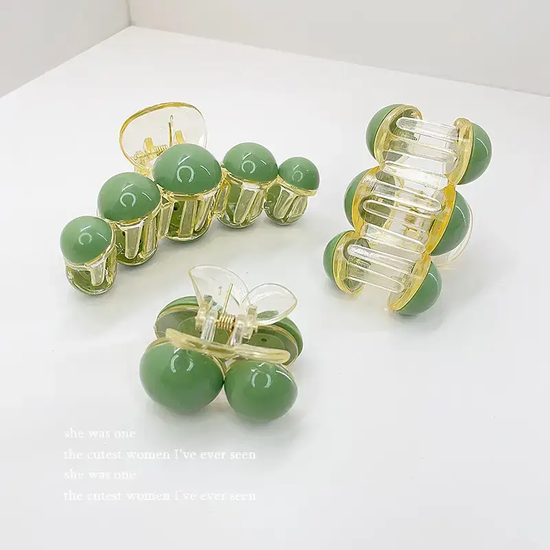 Korean Pearl Hair Clip Green 10cm 70cm — feature 4