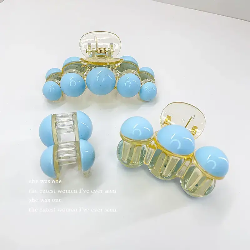 Korean Pearl Hair Clip Green 10cm 70cm — feature 5