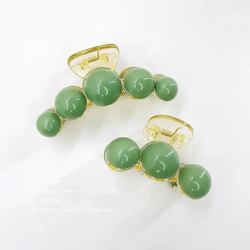 Korean Pearl Hair Clip Green 10cm 70cm — feature 8