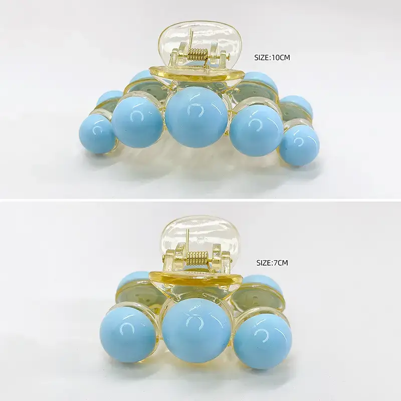 Korean Pearl Hair Clip Green 10cm 70cm