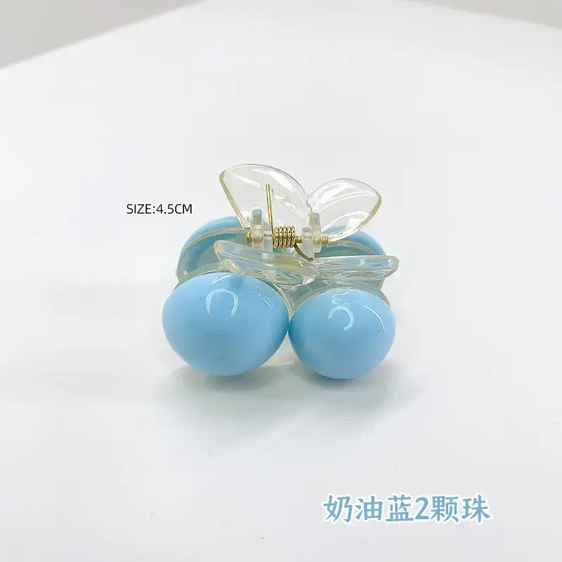 Korean Pearl Hair Clip Green 10cm 70cm