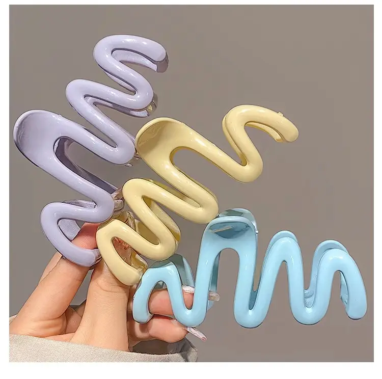 Candy Color Wave Hair Clip for Back Head Updo — feature 10