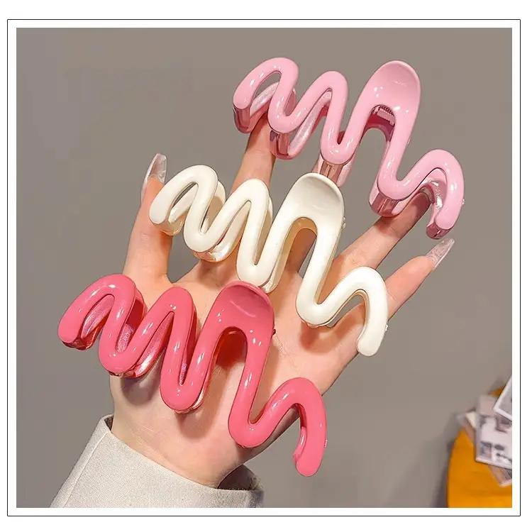 Candy Color Wave Hair Clip for Back Head Updo — feature 11