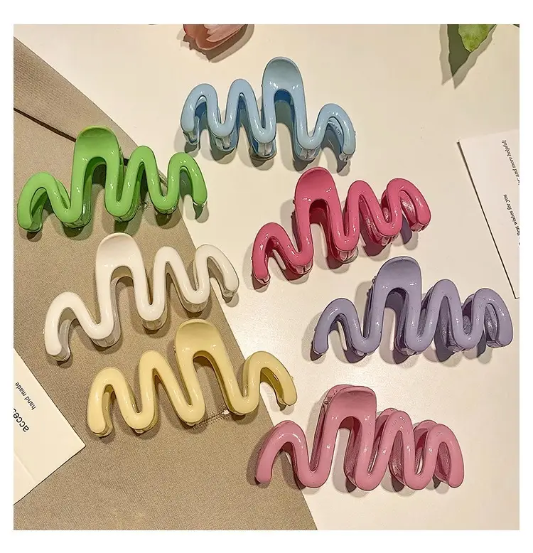 Candy Color Wave Hair Clip for Back Head Updo — feature 15