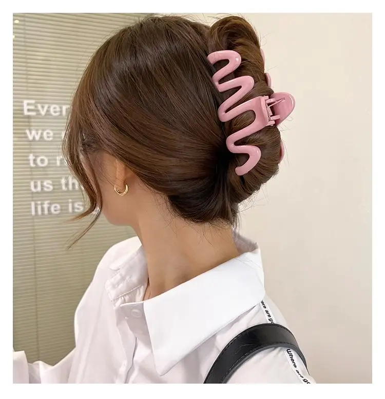 Candy Color Wave Hair Clip for Back Head Updo — feature 7