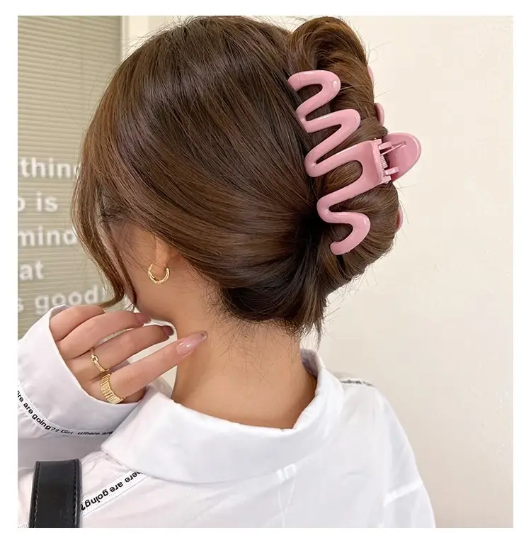 Candy Color Wave Hair Clip for Back Head Updo — feature 8