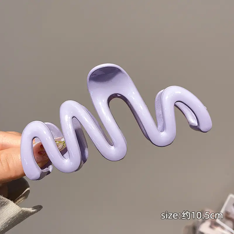 Candy Color Wave Hair Clip for Back Head Updo - Image 4