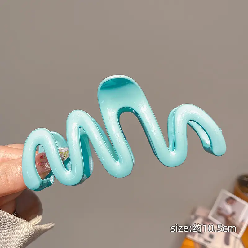 Candy Color Wave Hair Clip for Back Head Updo - Image 5