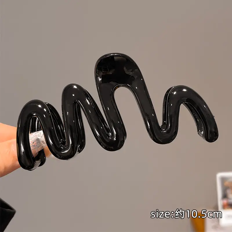 Candy Color Wave Hair Clip for Back Head Updo - Image 7