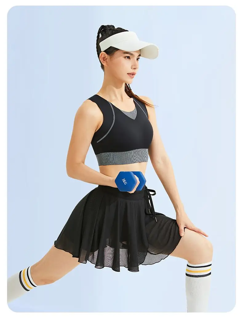 Women's All-In-One Sports Vest Shock-Proof Yoga Bra — feature 27