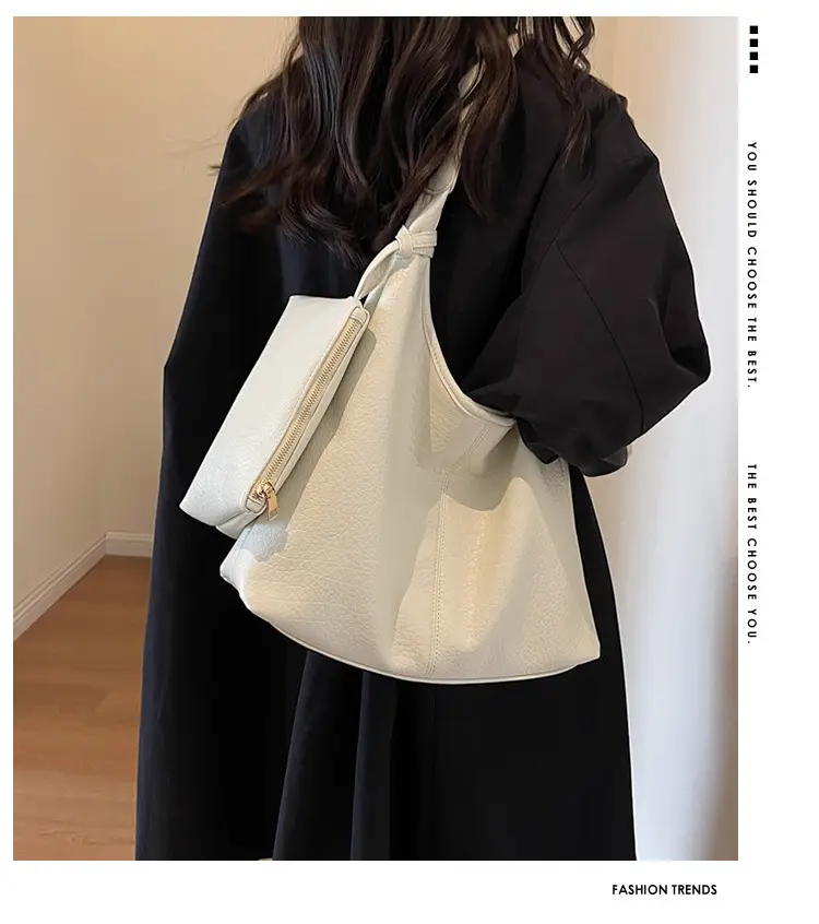 Women Large Capacity Textured Shoulder Bag 2023 — feature 1
