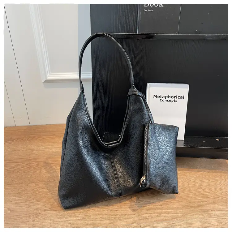 Women Large Capacity Textured Shoulder Bag 2023 — feature 14