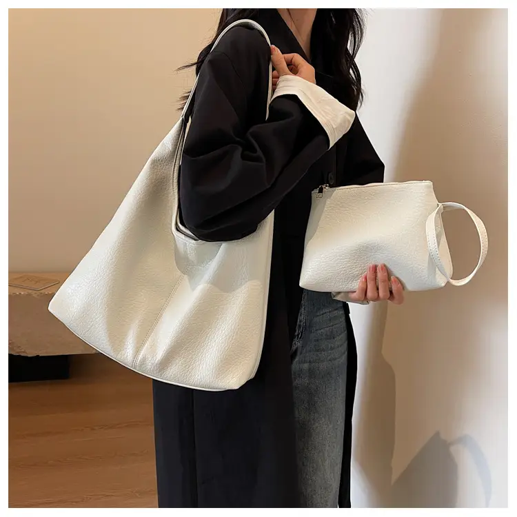 Women Large Capacity Textured Shoulder Bag 2023 — feature 15