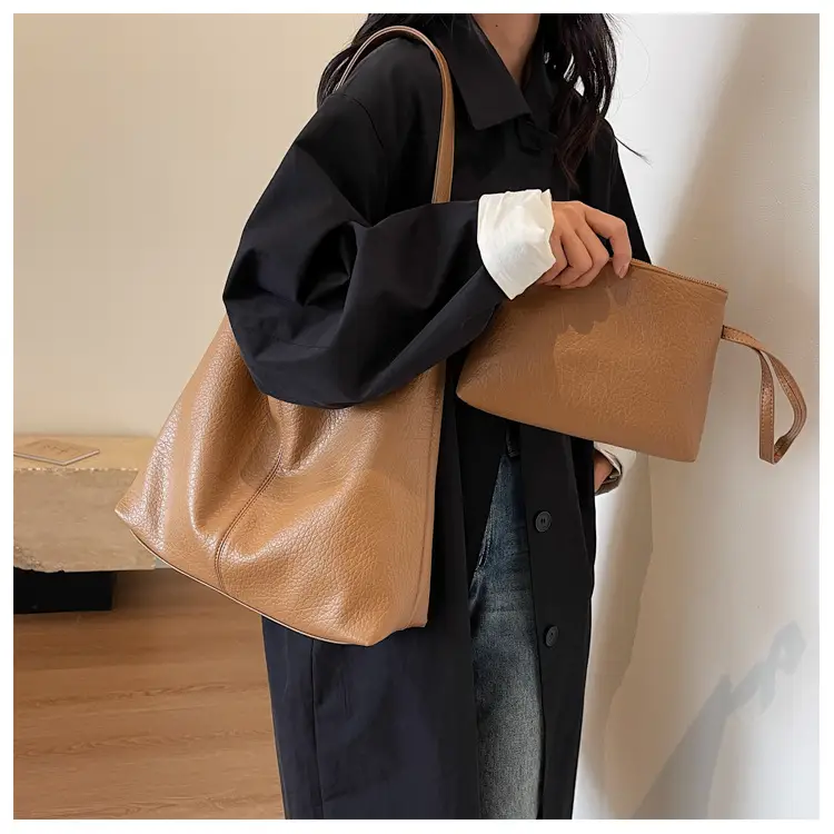 Women Large Capacity Textured Shoulder Bag 2023 — feature 18