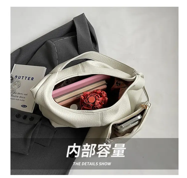 Women Large Capacity Textured Shoulder Bag 2023 — feature 6