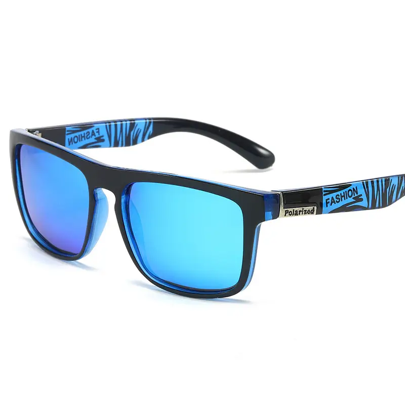 Men's Polarized Anti-UV Sunglasses Blue Frame - Image 10