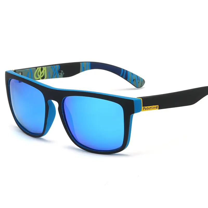 Men's Polarized Anti-UV Sunglasses Blue Frame - Image 5