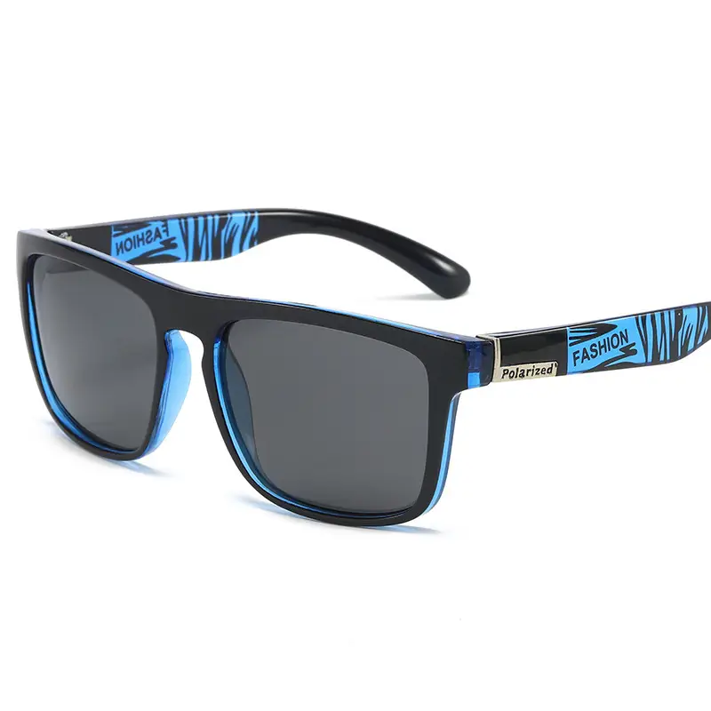 Men's Polarized Anti-UV Sunglasses Blue Frame - Image 9