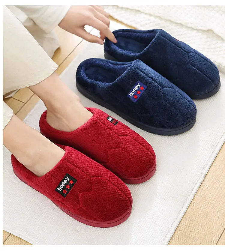 New Cotton Slippers for Men and Women, New Winter Indoor Home Warm Slippers, Non-Slip Woolen Cotton Shoes for Men and Women — feature 6