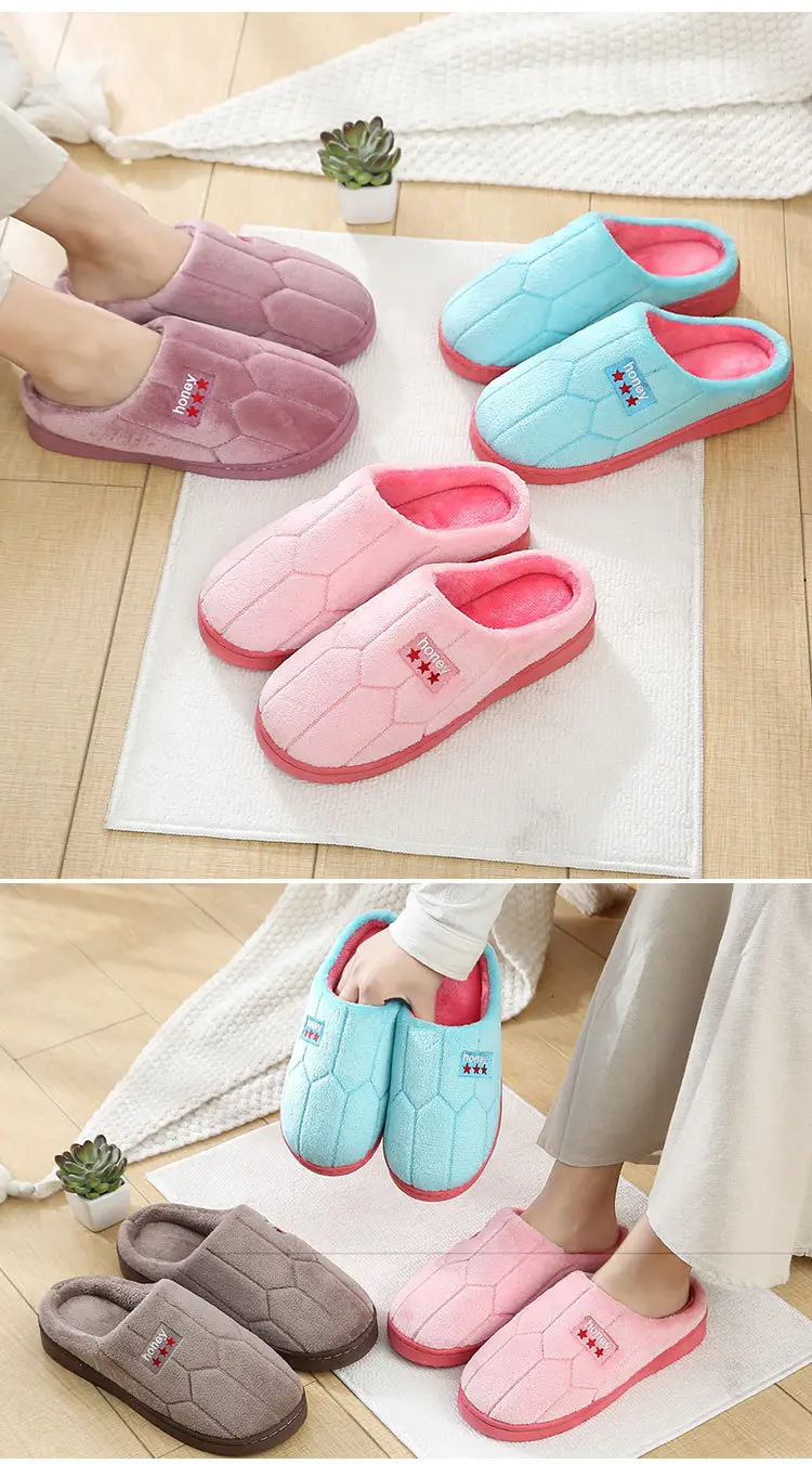 New Cotton Slippers for Men and Women, New Winter Indoor Home Warm Slippers, Non-Slip Woolen Cotton Shoes for Men and Women — feature 7