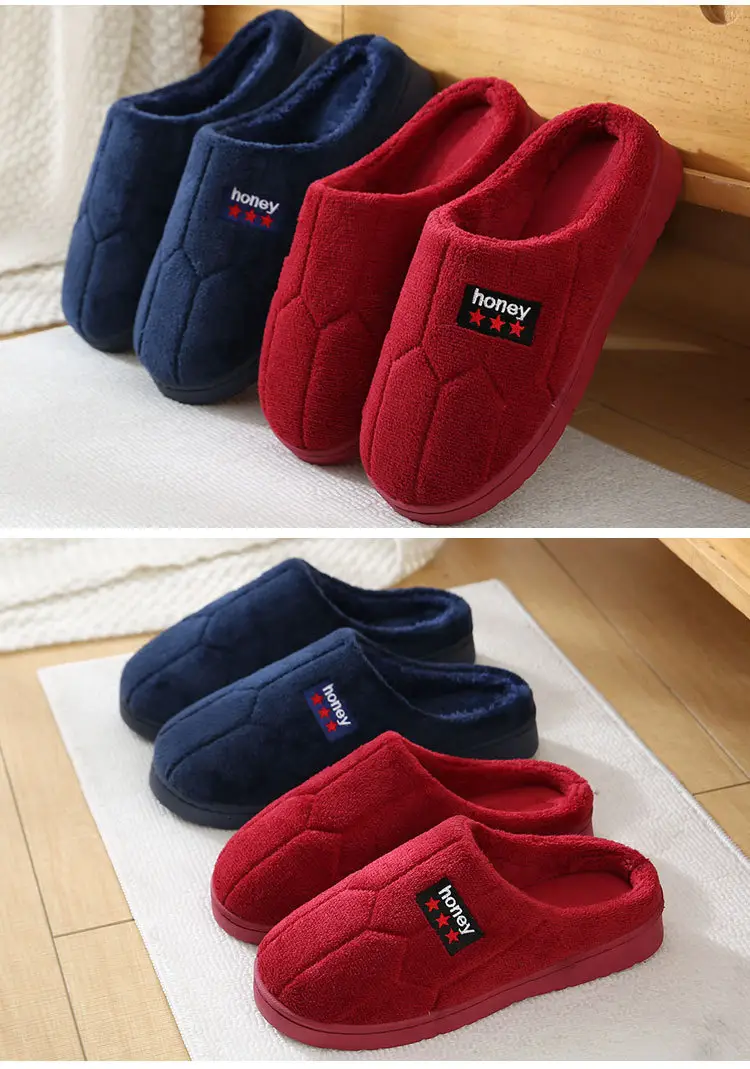 New Cotton Slippers for Men and Women, New Winter Indoor Home Warm Slippers, Non-Slip Woolen Cotton Shoes for Men and Women — feature 9