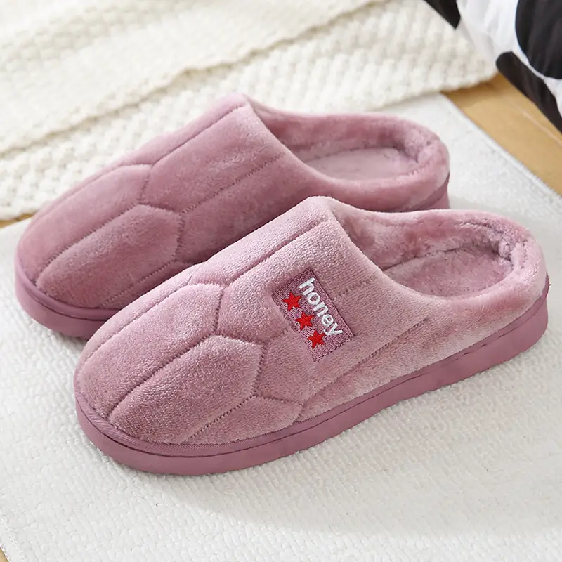 New Cotton Slippers for Men and Women, New Winter Indoor Home Warm Slippers, Non-Slip Woolen Cotton Shoes for Men and Women