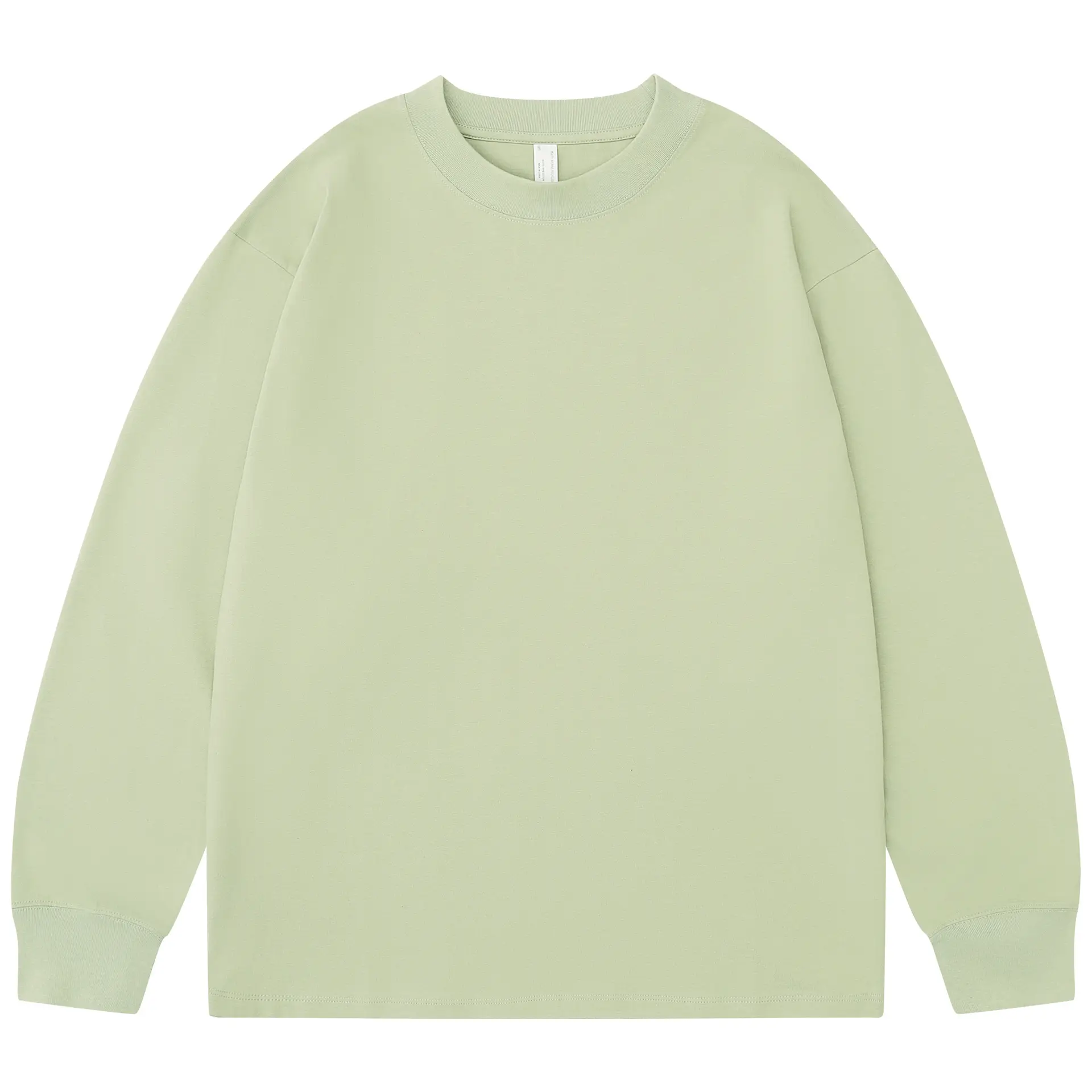 Men's Long Sleeve T-Shirt Brown Cotton 245g - Image 2